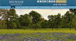 Desktop Screenshot of brenhamorthodontist.com