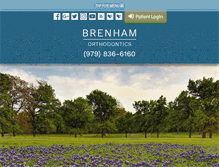 Tablet Screenshot of brenhamorthodontist.com